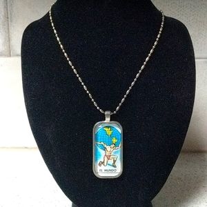 El Mundo 'The World' Loteria necklace